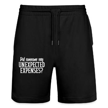 CFO Steuerberater Buchhalter Steueranalyst - Stanley/Stella Unisex Bio Joggingshorts Trainer  - Schwarz - Vorne - Nik (191cm) & Marisol (170cm)