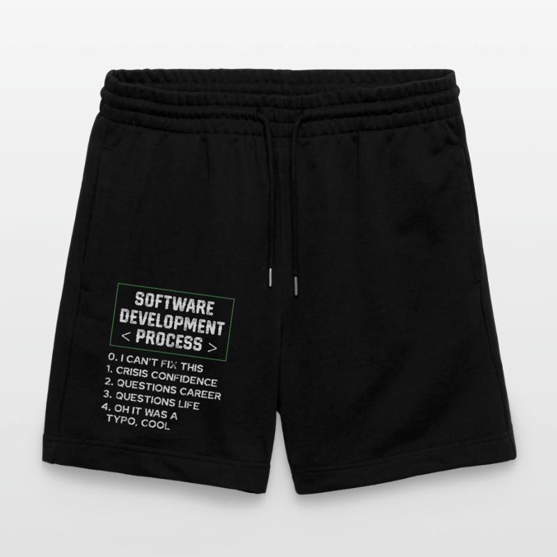 Software Development Process Humor Programmer Stanley/Stella Trainer Unisex Organic Jogging Shorts
