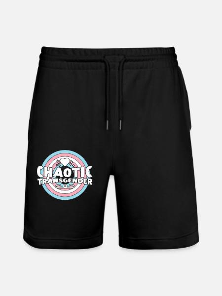 Transgender Trans LGBT Pride - Stanley/Stella Trainer Unisex Organic Jogging Shorts - black