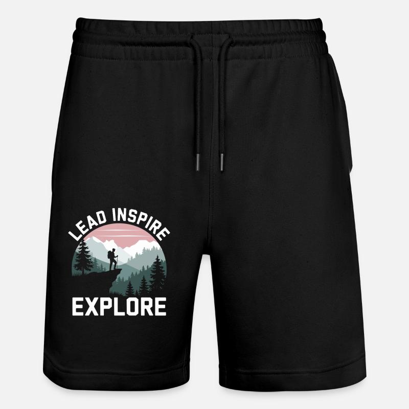 Scout Guide Scout Camping - Stanley/Stella Trainer Unisex Organic Jogging Shorts - black