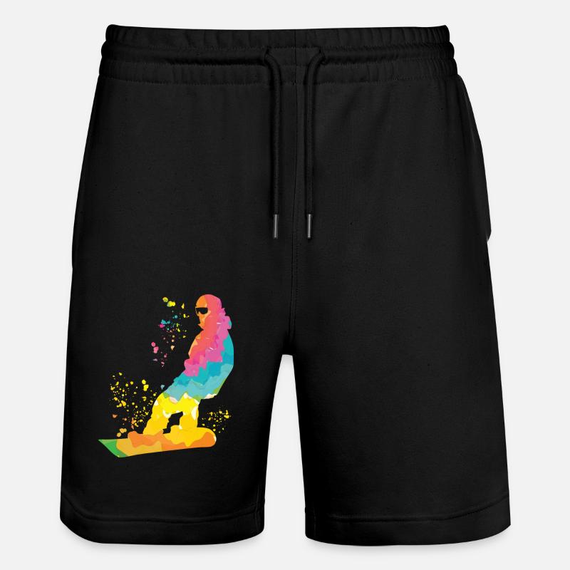 Snowboarder Snowboarding Snowboard - Short de jogging bio TRAINER Stanley/Stella unisexe - noir