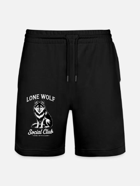 Wolf - Stanley/Stella Unisex Bio Joggingshorts Trainer - Schwarz