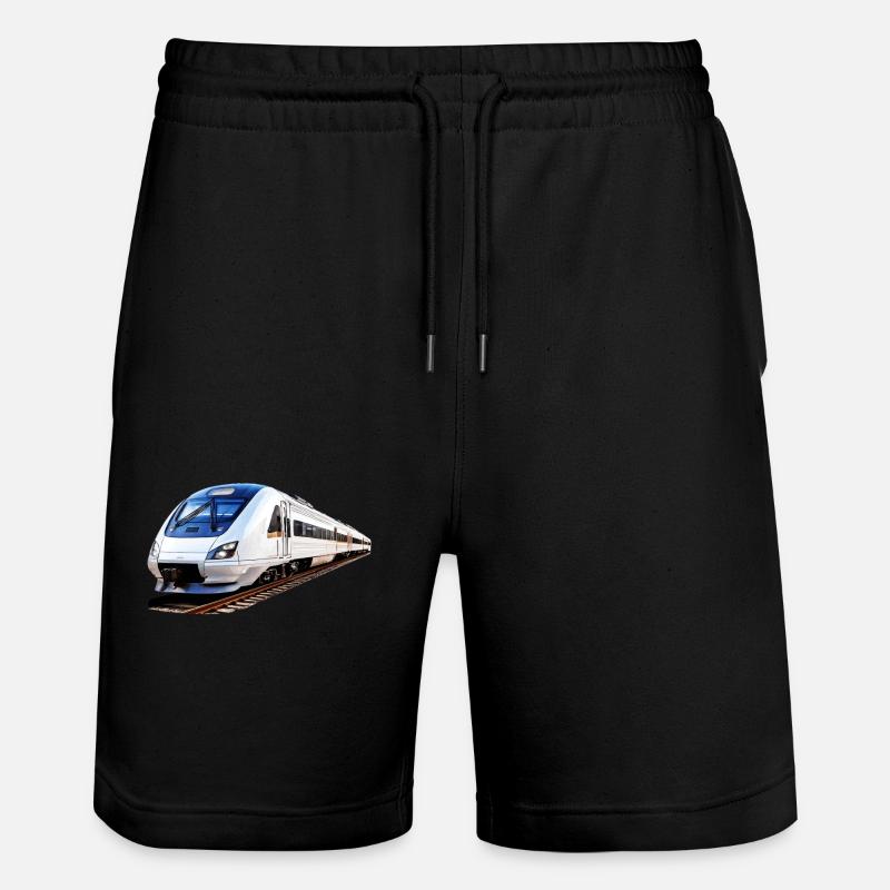TRAIN DE ZOUG - Short de jogging bio TRAINER Stanley/Stella unisexe - noir