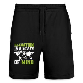 Geographic Information Systems - Stanley/Stella Trainer Unisex Organic Jogging Shorts - black - Front - Nik (191cm) & Marisol (170cm)