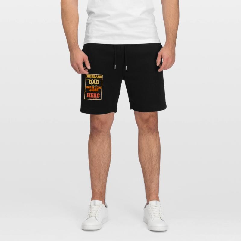 Morsecode Mari Papa Morse Code Légende Short de jogging bio TRAINER Stanley/Stella unisexe