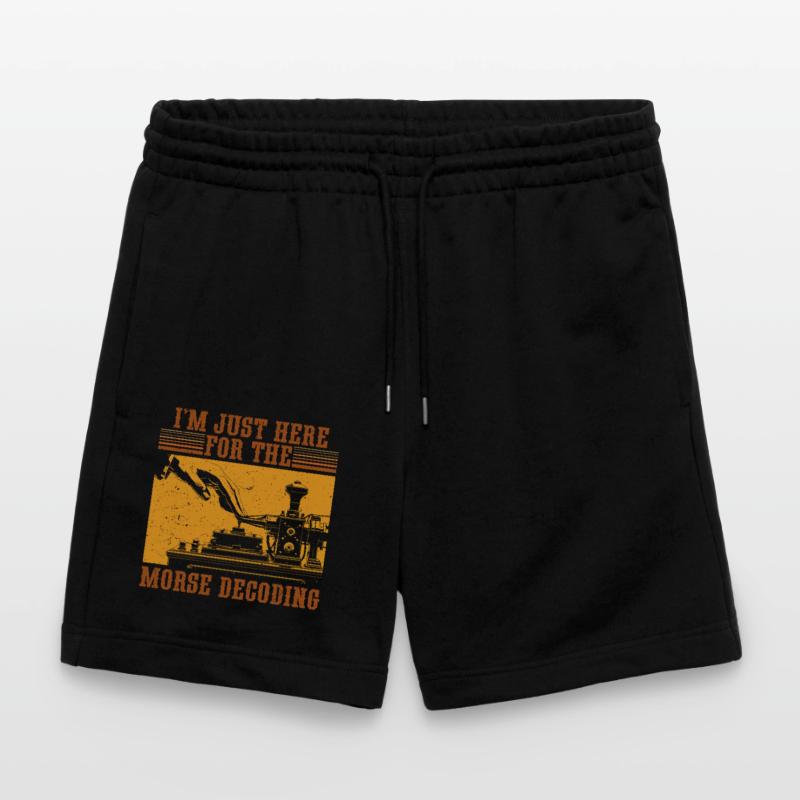 Morsecode I'm Just Here For The Morse Decoding Stanley/Stella Trainer Unisex Organic Jogging Shorts