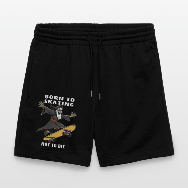 SENSENMANN SKATEBOARD BORN TO SKATING NOT TO D Stanley/Stella Unisex Bio Joggingshorts Trainer 