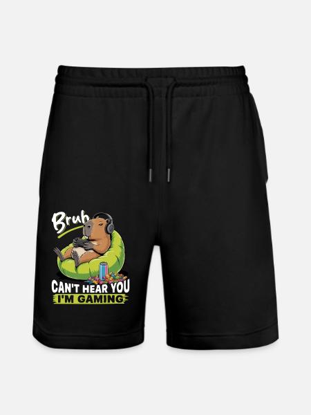 Capybara Gamer Gaming - Short de jogging bio TRAINER Stanley/Stella unisexe - noir