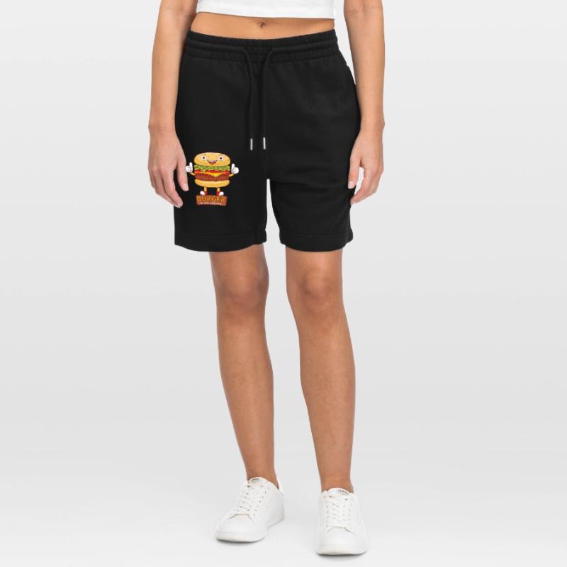 Mignon burger dessin animé art Short de jogging bio TRAINER Stanley/Stella unisexe