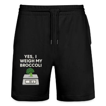 Prepared Squad Planificateur de repas Organisation alimentaire - Short de jogging bio TRAINER Stanley/Stella unisexe - noir - Devant - Nik (191cm) & Marisol (170cm)