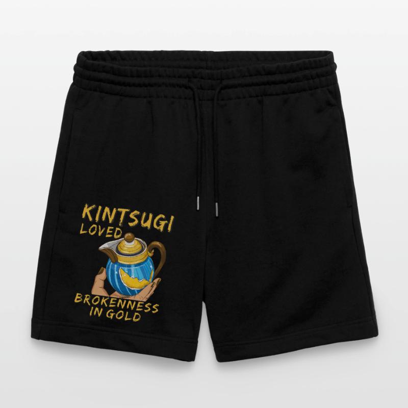 KINTSUGI LOVED BROKENNESS IN GOLD Stanley/Stella Unisex Bio Joggingshorts Trainer 
