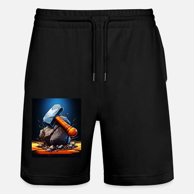 VATHOR HAMMER - Stanley/Stella Unisex Bio Joggingshorts Trainer  - Schwarz