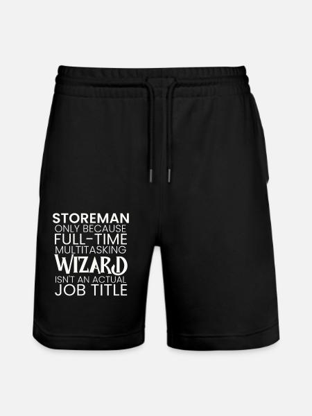 Storeman multitasking Wizard - Stanley/Stella Trainer Unisex Organic Jogging Shorts - black