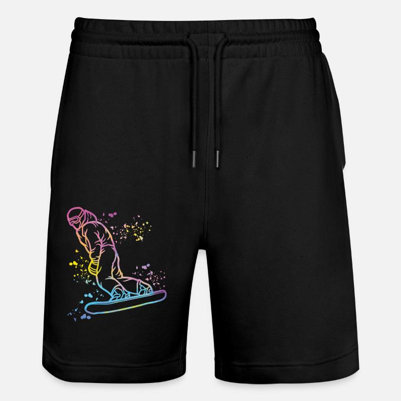 Snowboarder Snowboarding Snowboard - Short de jogging bio TRAINER Stanley/Stella unisexe - noir