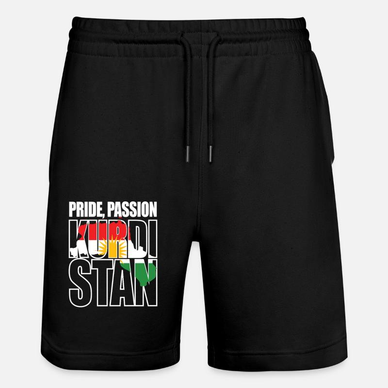 Fierté Passion Kurdistan Kurdes - Short de jogging bio TRAINER Stanley/Stella unisexe - noir