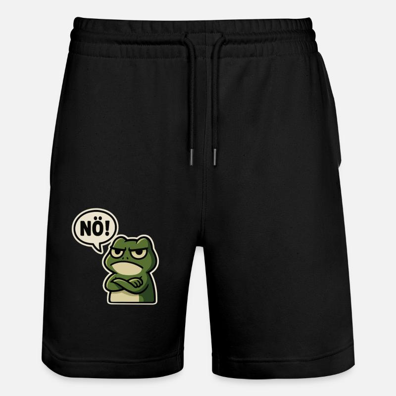 Nope Frog – Agacé et drôle - Short de jogging bio TRAINER Stanley/Stella unisexe - noir
