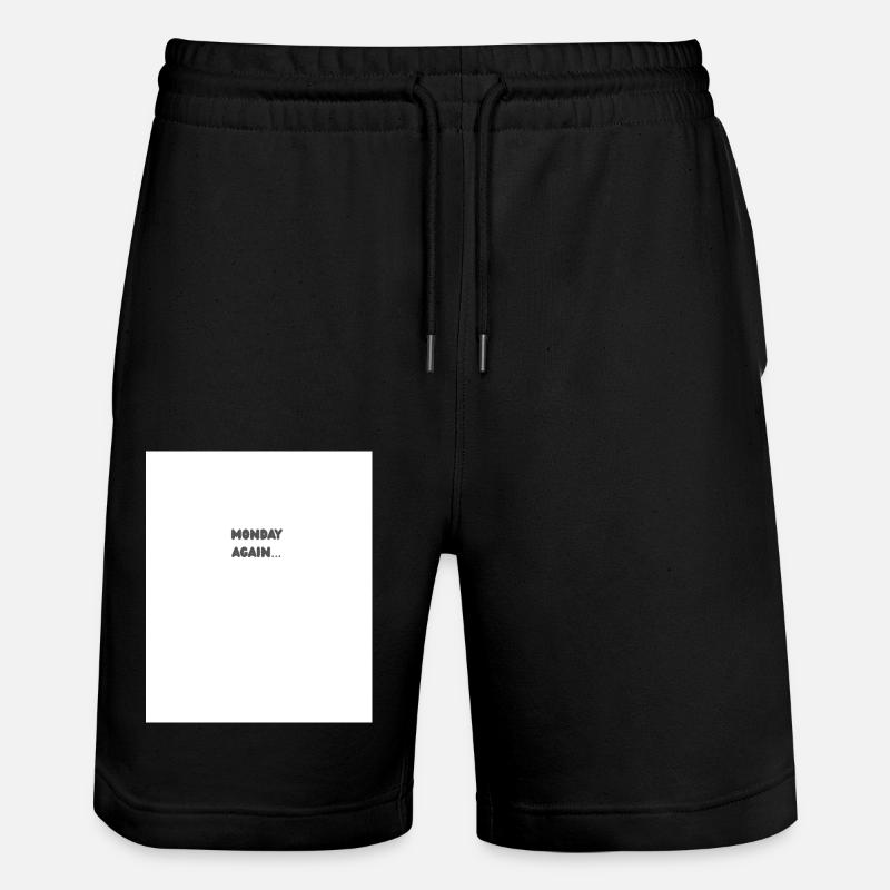 Monday again - Stanley/Stella Unisex Bio Joggingshorts Trainer  - Schwarz