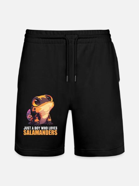 Salamanders Salamander - Stanley/Stella Trainer Unisex Organic Jogging Shorts - black