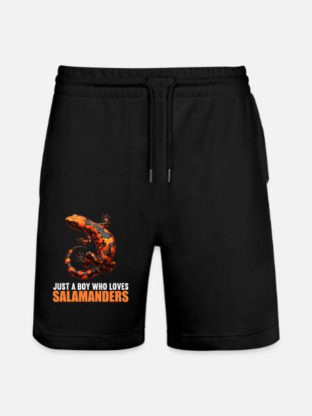 Salamanders Salamander - Stanley/Stella Trainer Unisex Organic Jogging Shorts - black
