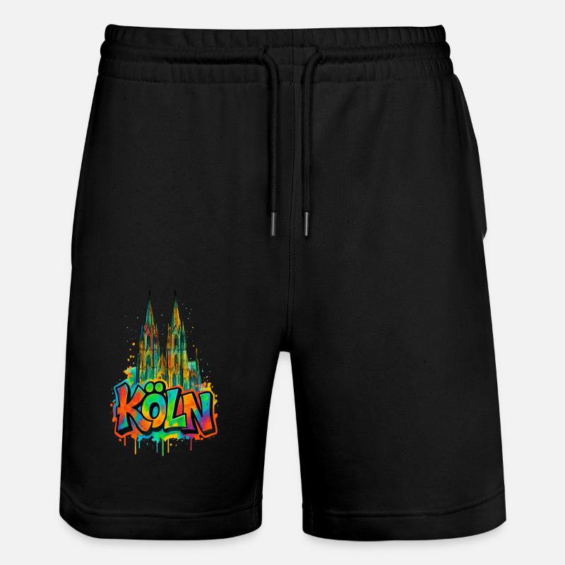 Dom Graffiti Style - Stanley/Stella Unisex Bio Joggingshorts Trainer  - Schwarz