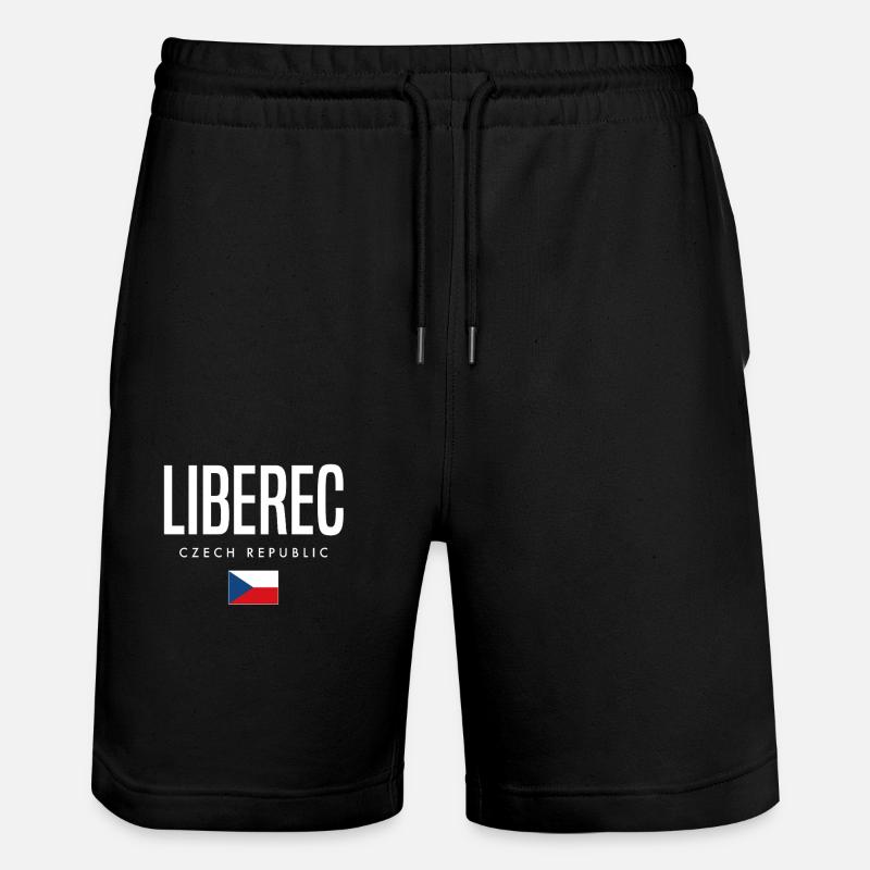 Liberec Tschechien - Stanley/Stella Unisex Bio Joggingshorts Trainer  - Schwarz