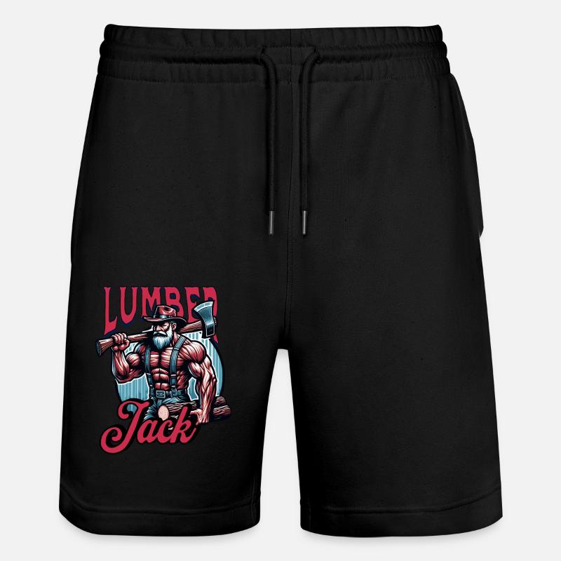 Bûcheron à la hache - Bûcheron - Short de jogging bio TRAINER Stanley/Stella unisexe - noir