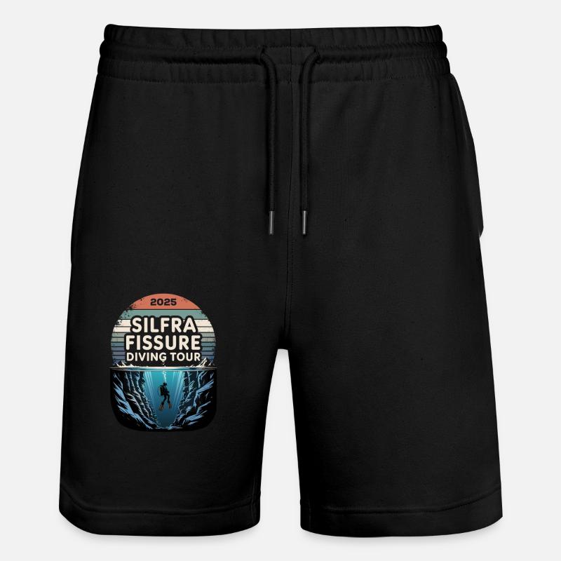 Plongée à Silfra 2025 - Short de jogging bio TRAINER Stanley/Stella unisexe - noir