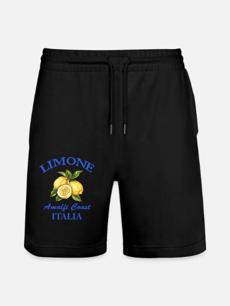 Lemon Zitrone Italia - Stanley/Stella Trainer Unisex Organic Jogging Shorts - black