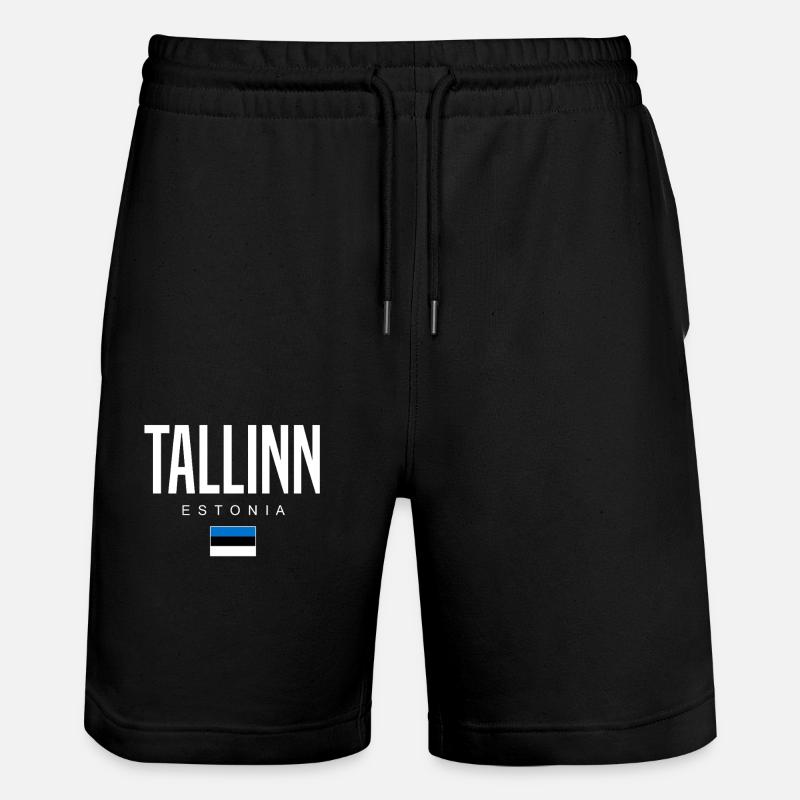 Tallinn, Estonie - Short de jogging bio TRAINER Stanley/Stella unisexe - noir