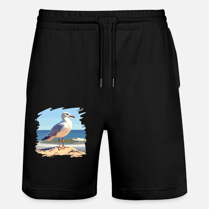 Mouettes Mouette - Short de jogging bio TRAINER Stanley/Stella unisexe - noir
