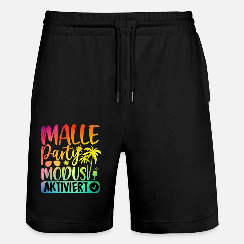 Mode Malle Party activé - Short de jogging bio TRAINER Stanley/Stella unisexe - noir