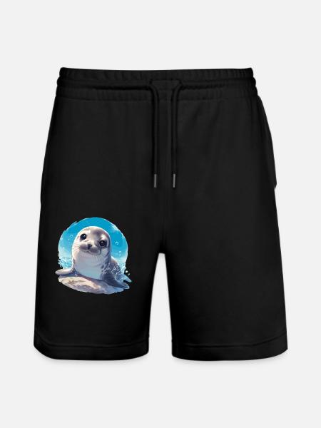 Joints, Phoque - Short de jogging bio TRAINER Stanley/Stella unisexe - noir