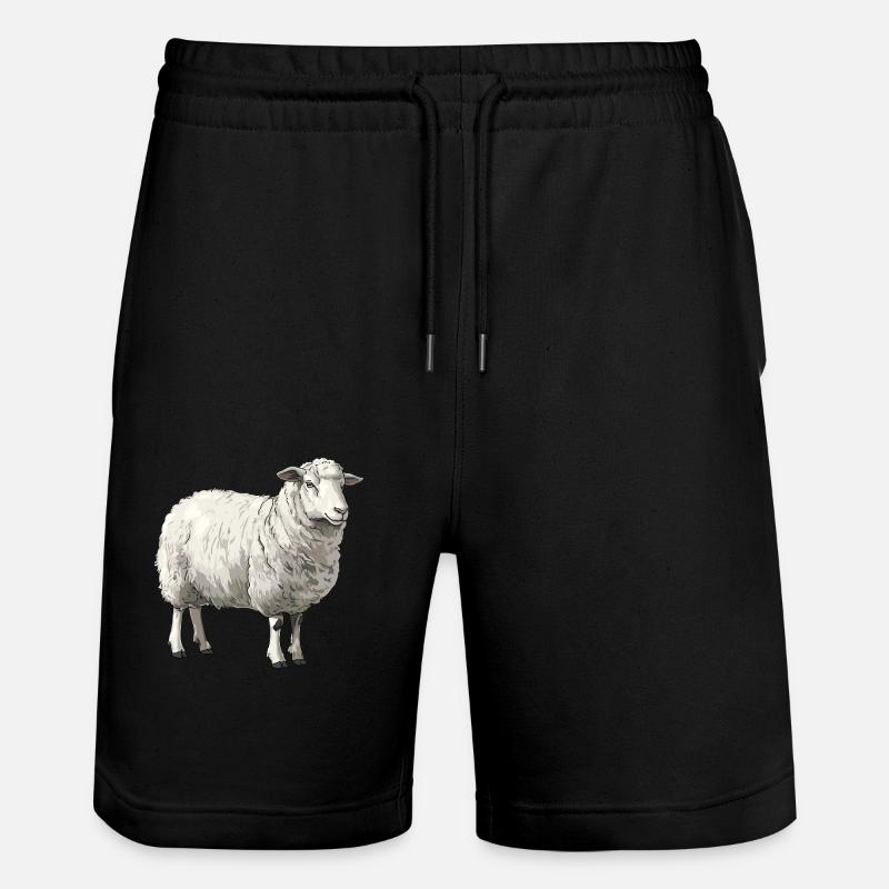 Mouton Mouton - Short de jogging bio TRAINER Stanley/Stella unisexe - noir