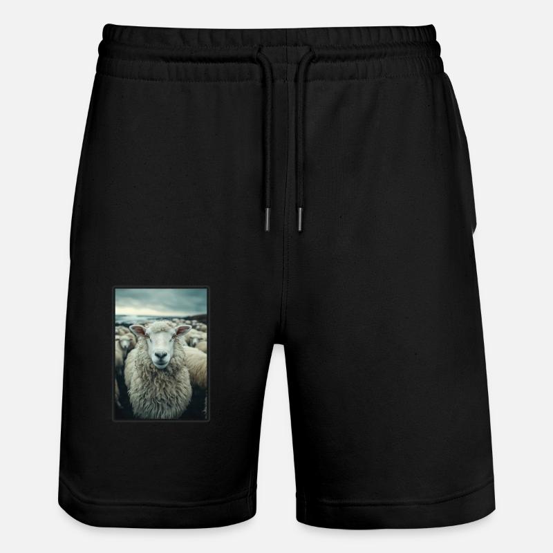 Mouton Mouton - Short de jogging bio TRAINER Stanley/Stella unisexe - noir