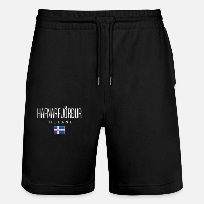 Île Hafnarfjörður - Short de jogging bio TRAINER Stanley/Stella unisexe - noir