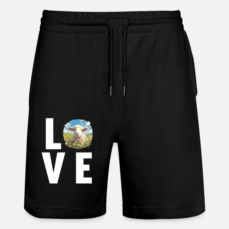 Mouton Mouton - Short de jogging bio TRAINER Stanley/Stella unisexe - noir