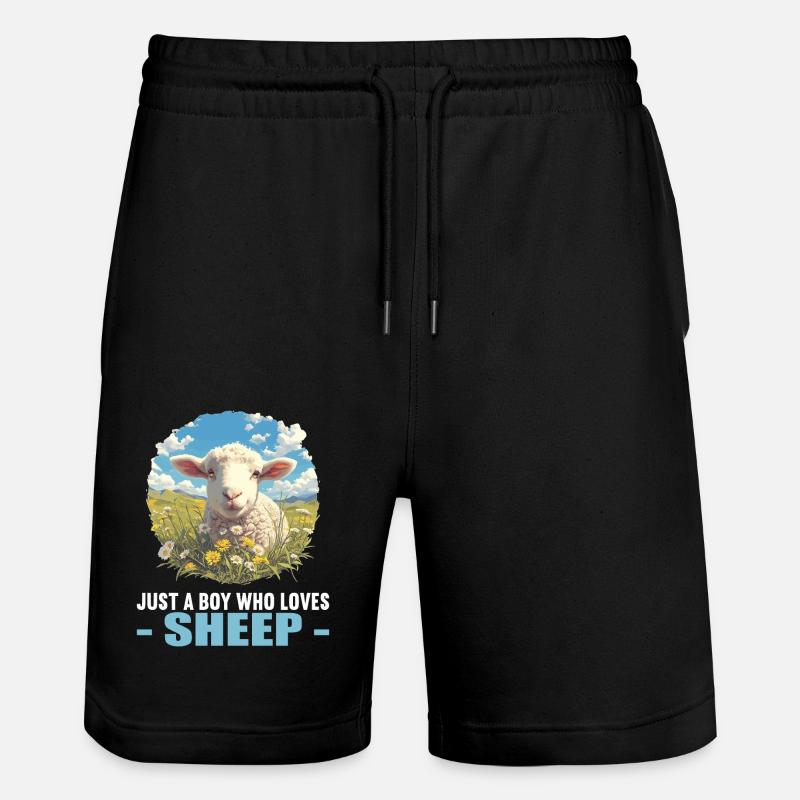 Mouton Mouton - Short de jogging bio TRAINER Stanley/Stella unisexe - noir