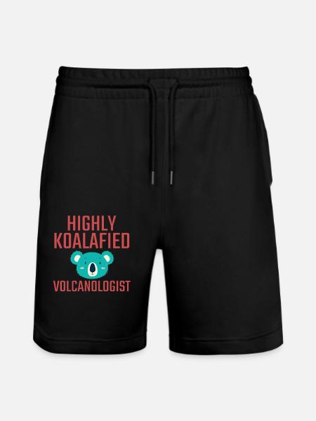 Volcanologist Koalafied Volcanology - Stanley/Stella Unisex Bio Joggingshorts Trainer  - Schwarz