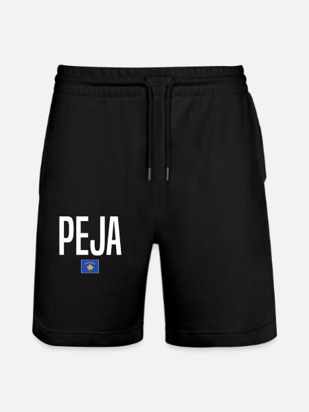 Peja, Kosovo - Stanley/Stella Trainer Unisex Organic Jogging Shorts - black