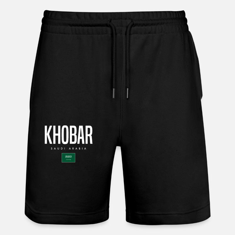 Khobar, Arabie saoudite - Short de jogging bio TRAINER Stanley/Stella unisexe - noir