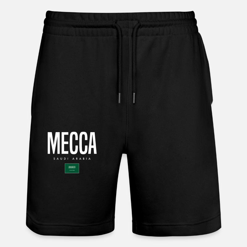 Mecca Saudi Arabia - Stanley/Stella Trainer Unisex Organic Jogging Shorts - black