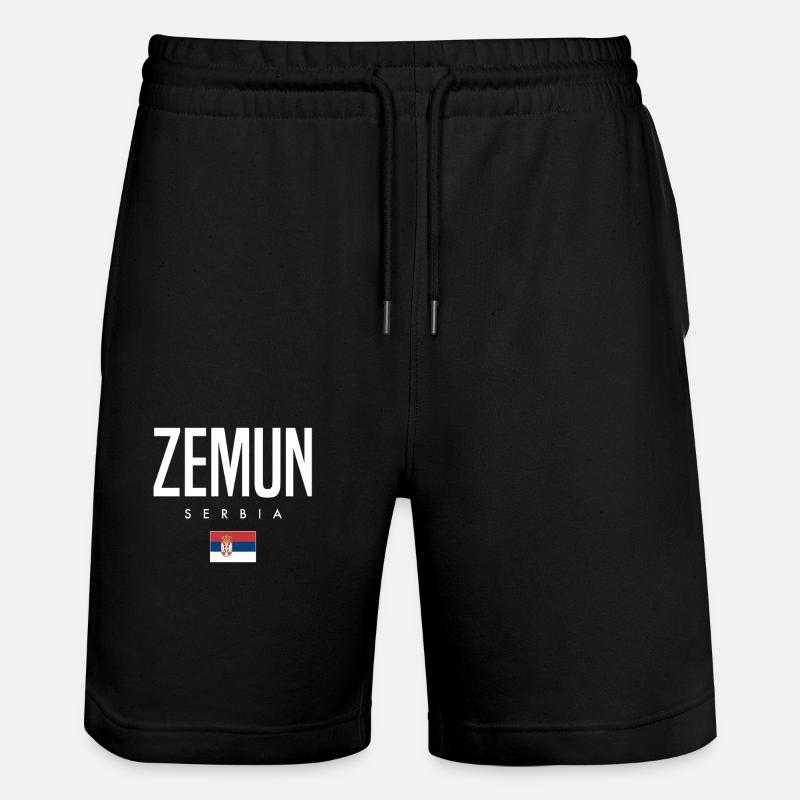 Zemun, Serbie - Short de jogging bio TRAINER Stanley/Stella unisexe - noir
