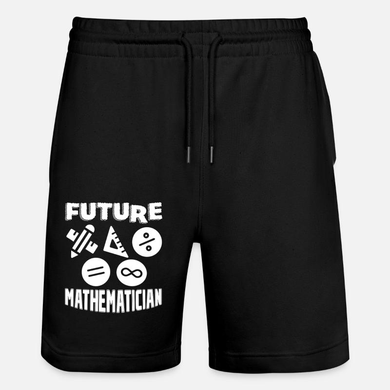 Mathematician Future Mathematician - Stanley/Stella Trainer Unisex Organic Jogging Shorts - black