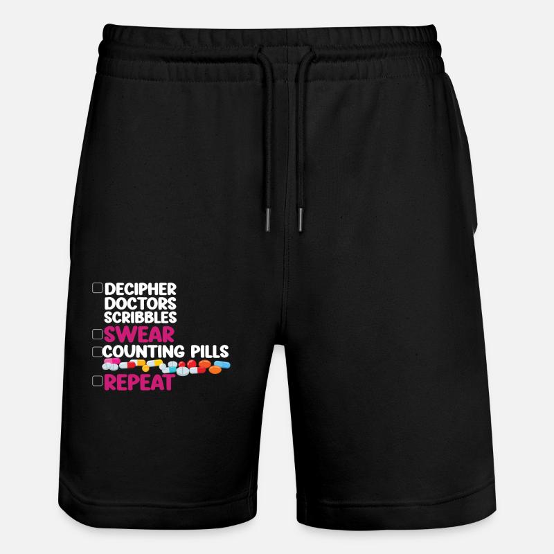 Pharmacy Tech Technician - Stanley/Stella Unisex Bio Joggingshorts Trainer  - Schwarz
