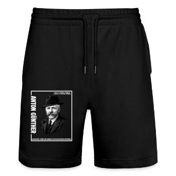 Anton Guenther - Stanley/Stella Unisex Bio Joggingshorts Trainer  - Schwarz - Vorne - Nik (191cm) & Marisol (170cm)