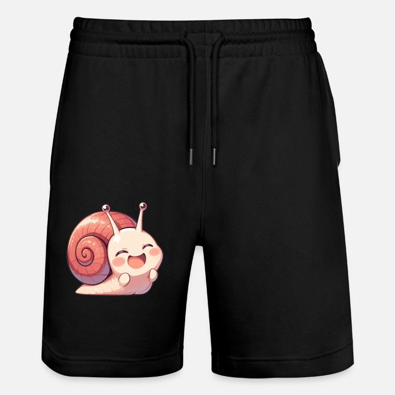 Snails Snail - Stanley/Stella Trainer Unisex Organic Jogging Shorts - black