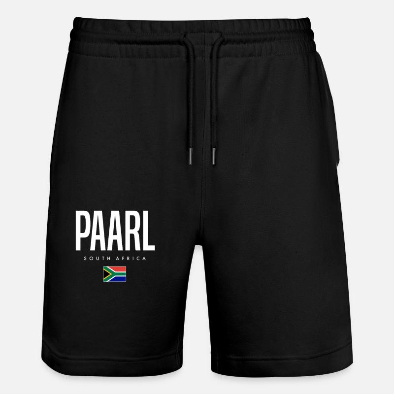 Paarl, Afrique du Sud - Short de jogging bio TRAINER Stanley/Stella unisexe - noir