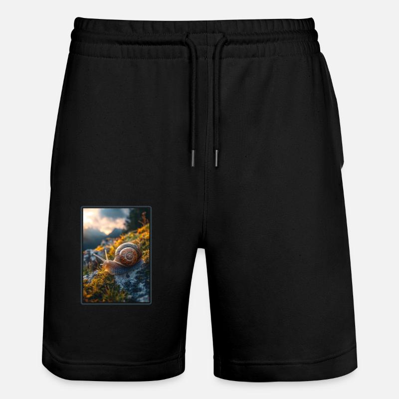 Snails Snail - Stanley/Stella Trainer Unisex Organic Jogging Shorts - black