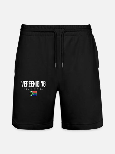 Vereeniging Südafrika - Stanley/Stella Unisex Bio Joggingshorts Trainer  - Schwarz