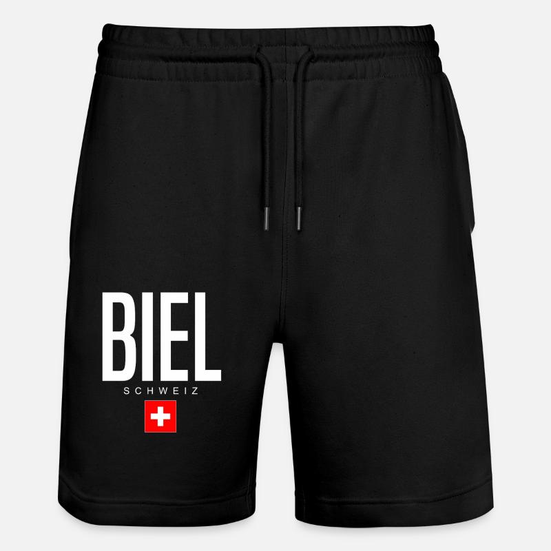 Bienne, Suisse - Short de jogging bio TRAINER Stanley/Stella unisexe - noir